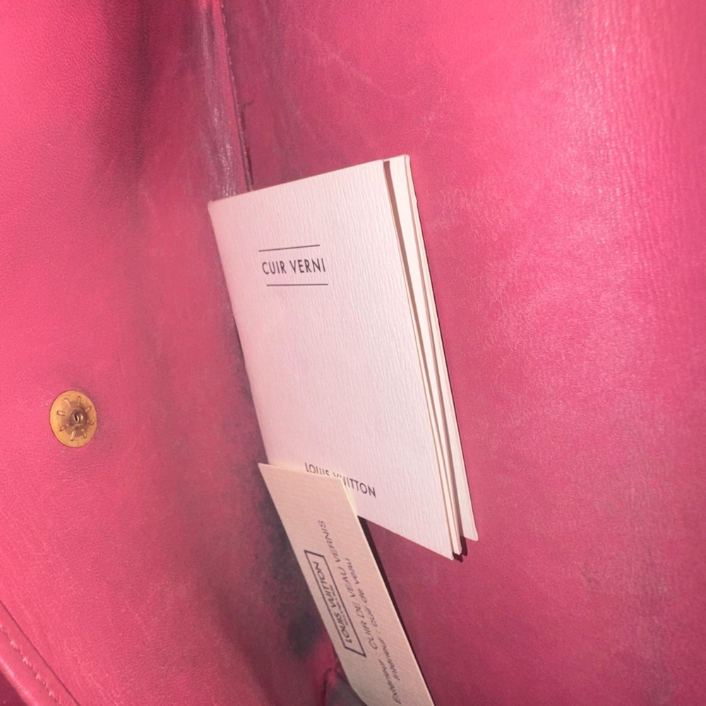 Louis Vuitton red and pink long Wallet - Picture 3 of 7